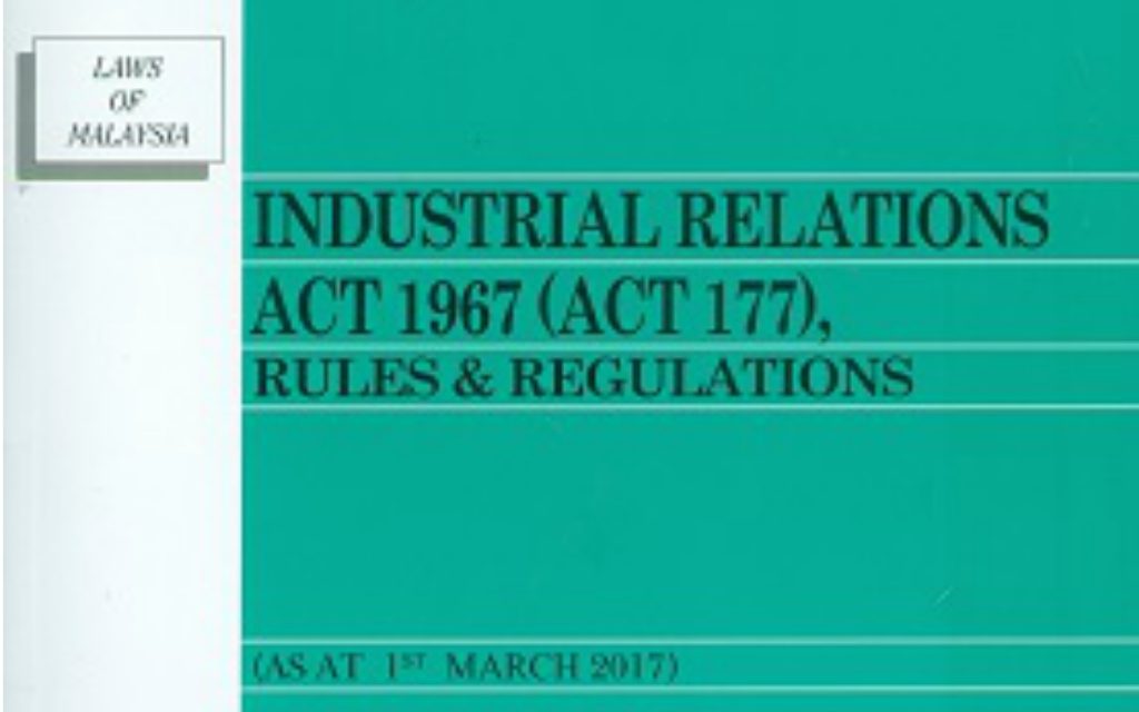 Bill on the Amendments to the Industrial Relations Act 1967