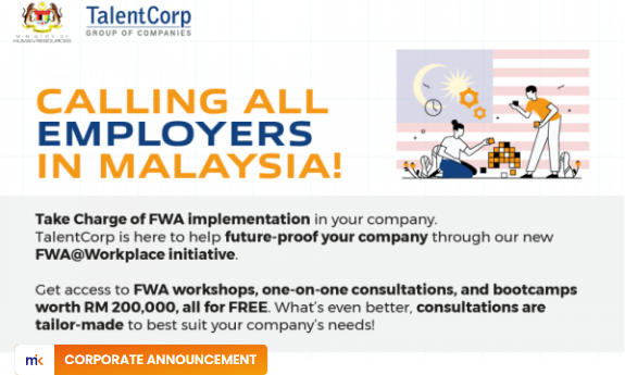 TalentCorp Launches Flexible Work Arrangements (FWA) Initiative to Encourage Wider Adoption Among Malaysian Companies